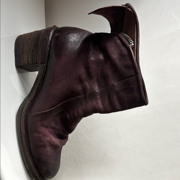 A.S.98 Dark Burgundy Leather Ankle Boots - Picture 5 of 8